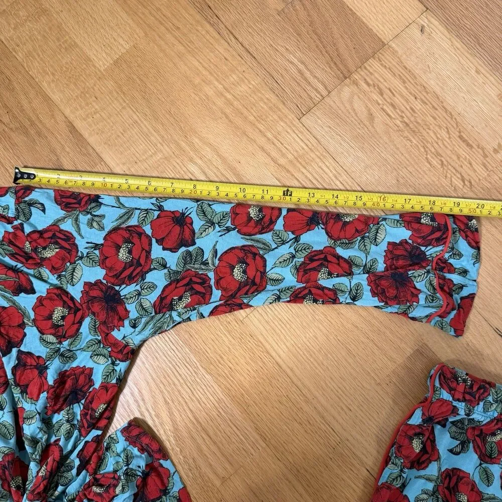 Posh Peanut x Alice + Olivia Pajama Set $116 Beach Bliss M Bamboo Pockets Cozy